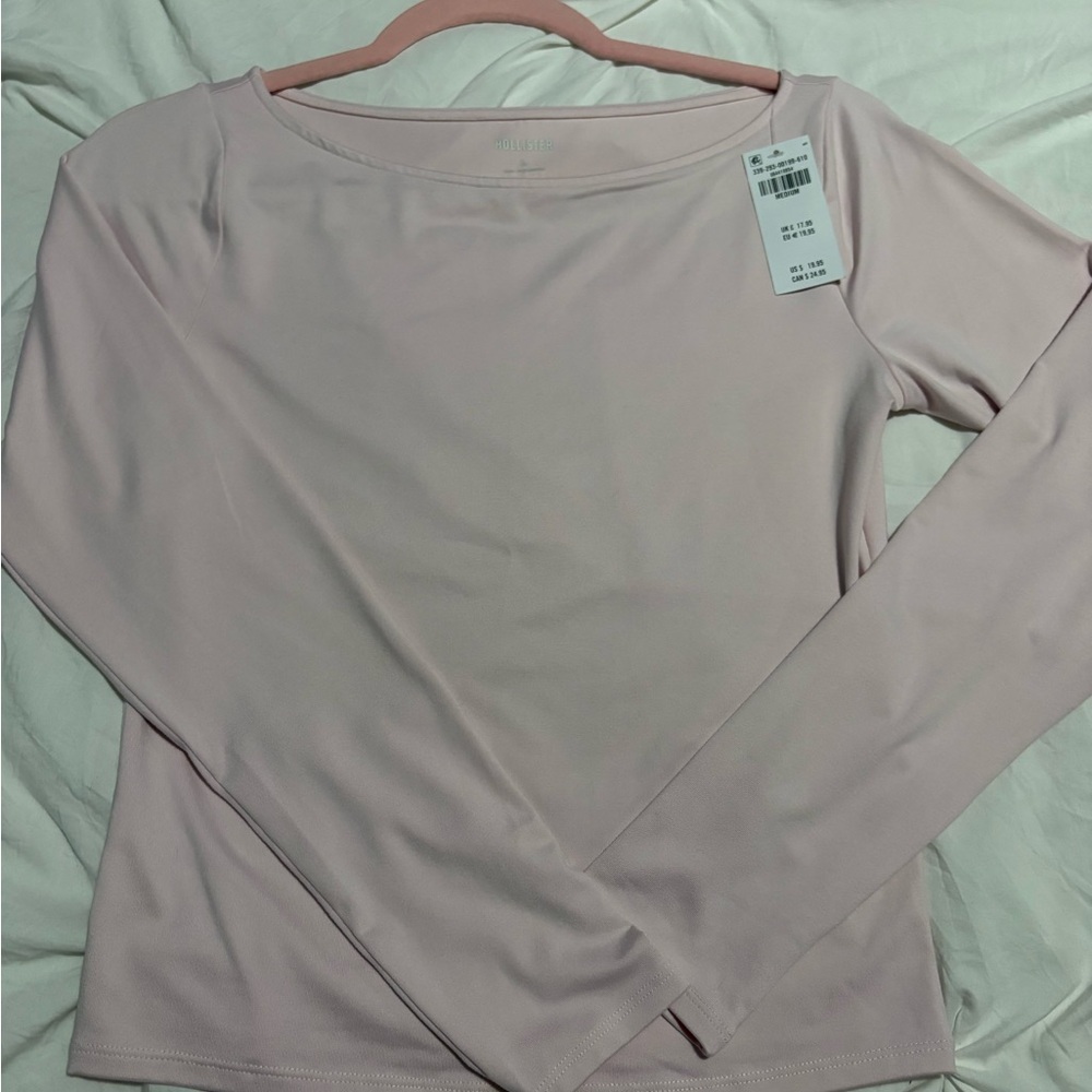 Hollister Light Pink Long-Sleeve Women's Top